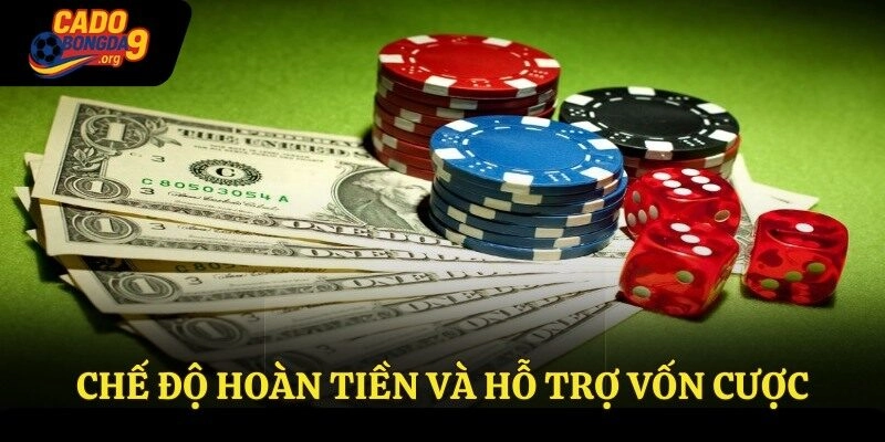 Chế độ hoàn tiền và hỗ trợ vốn cược